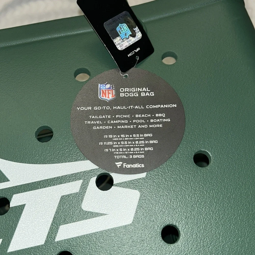 Bogg New York Jets Extra Large Original Bogg Bag w/ 2 Smaller Inserts NWT - Picture 7 of 10